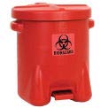 14 Gallon Safety Biohazardous Waste Can Red - Diamond Home USA