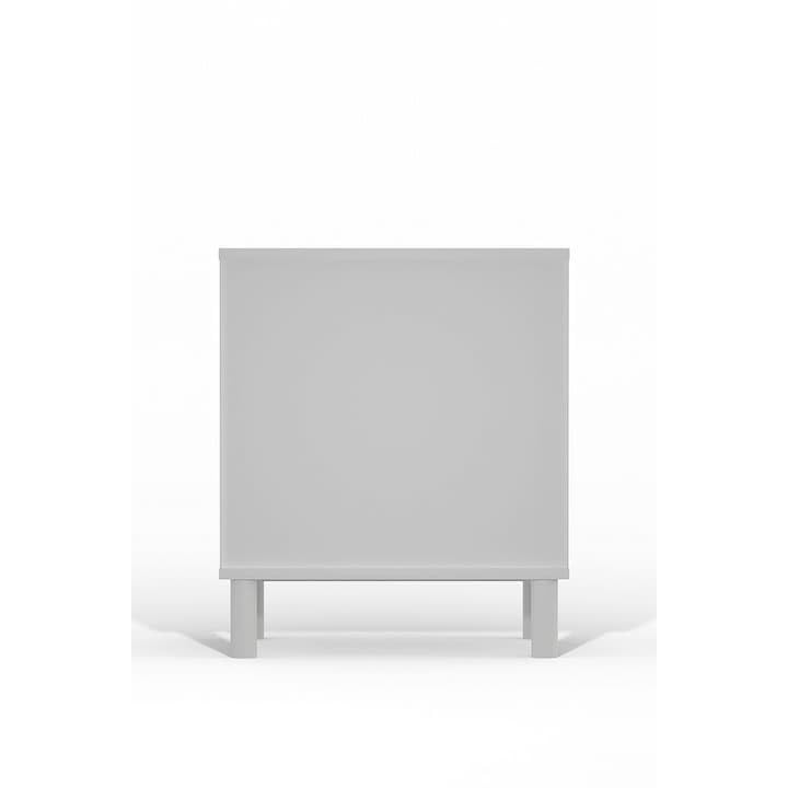 1 Drawer Nightstand White Modern Contemporary Mahogany Felt Lined Top - Diamond Home USA