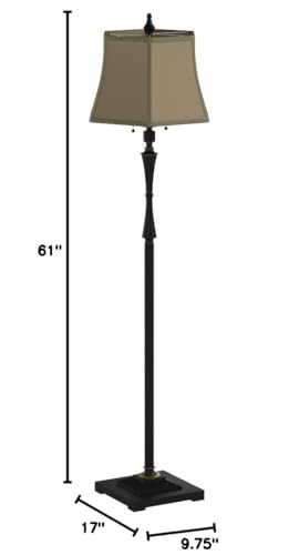 Cal Lighting CALBO-2443FL Transitional Two Floor Lamp Lighting Accessories - Diamond Home USA