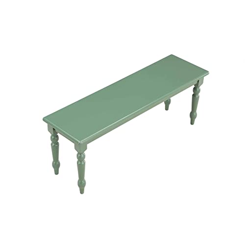 Carolina Dining Bench Green Solid Farmhouse Traditional Rubberwood Painted Wood - Diamond Home USA