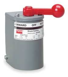 Dayton 4UYE7 Switch Drum Reversing Plastic Handle