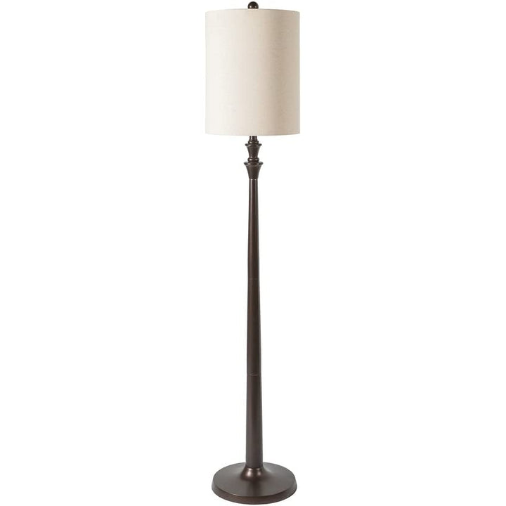 Traditional Bronze Floor Lamp 64" h X 12" w 12" d Black White - Diamond Home USA