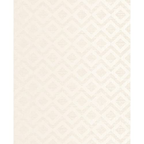 Cream Geometric Wallpaper 20.5in X Modern Contemporary Paper Washable