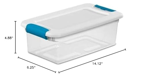 14928012 6Qt See Latching Box - Pack of 12 - Diamond Home USA