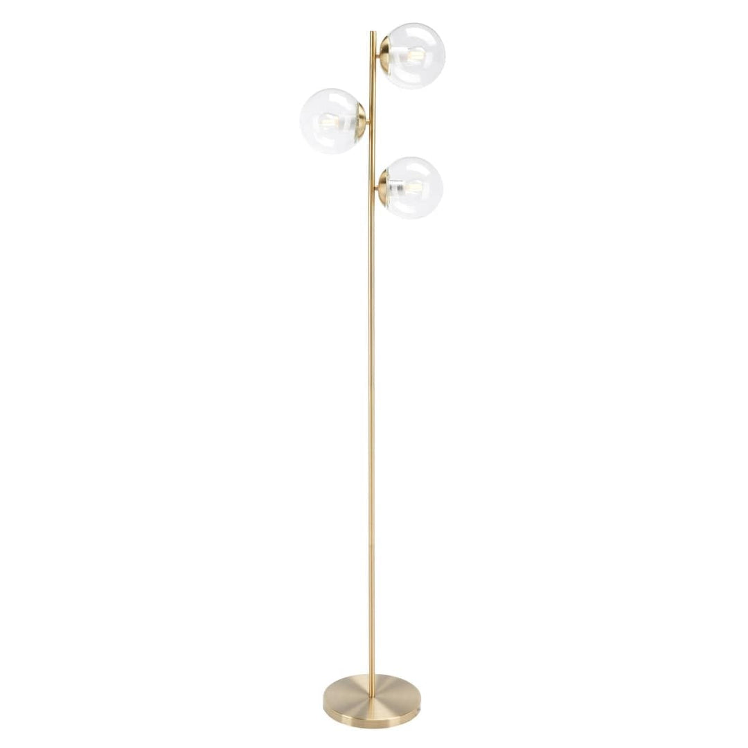 Lighting Modern 65-inch Floor Lamp 12 in. W X 11 D 65 H Gold Contemporary - Diamond Home USA