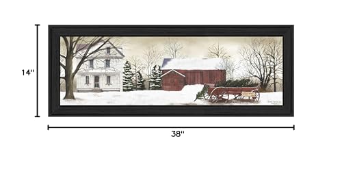 "Christmas Trees for Sale" By Billy Jacobs Printed Wall Art Ready To Hang Framed - Diamond Home USA