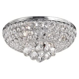 The Lighting Store Francisca 4-light Chrome Finish Flush Mount Crystal - Diamond Home USA