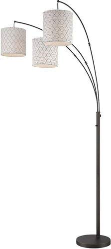 Lite Source LS-82533 Vasanti 3-Light Arch Lamp Dark Bronze - Diamond Home USA