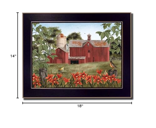 "Summer Days" By Billy Jacobs Printed Wall Art Ready To Hang Framed Poster Black - Diamond Home USA