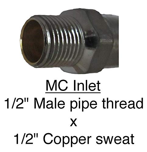 Quarter Ball QB-112MC ¼-turn ball valve frost proof sillcock; 12" wall - Diamond Home USA