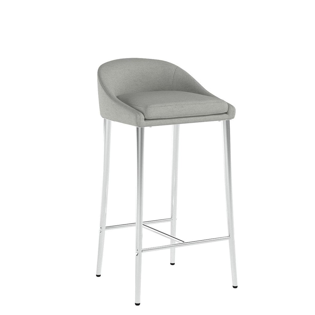 Christopher Knight Home Fanny Counter Stools Modern Upholstered Chrome Iron Legs - Diamond Home USA