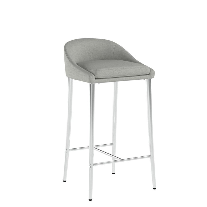 Christopher Knight Home Fanny Counter Stools Modern Upholstered Chrome Iron Legs - Diamond Home USA