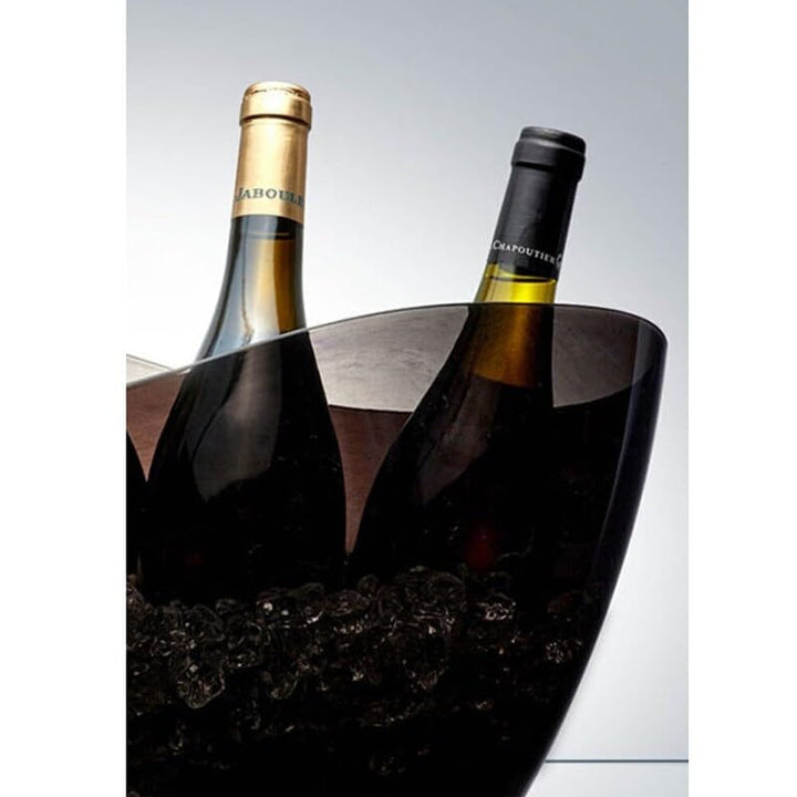 Black Wave Party Tub Plastic - Diamond Home USA