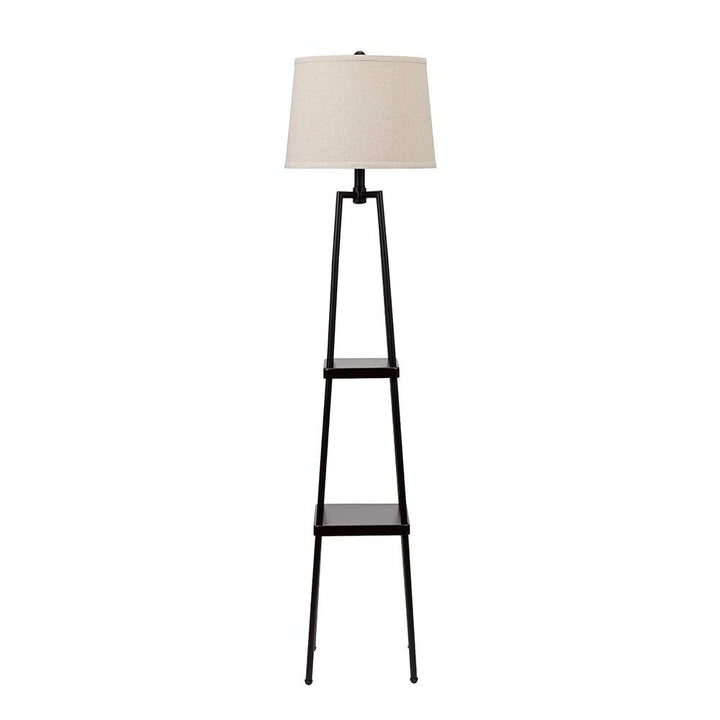 Modern Distressed Floor Lamp Black Contemporary Reading Light 3Way 4 Leg - Diamond Home USA