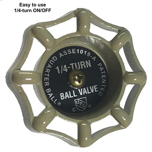 Quarter Ball QB-112MC ¼-turn ball valve frost proof sillcock; 12" wall - Diamond Home USA