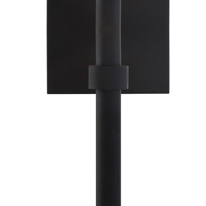 1 Light Black Wall Mount 5.5w X 18.5h Modern Contemporary Steel - Diamond Home USA