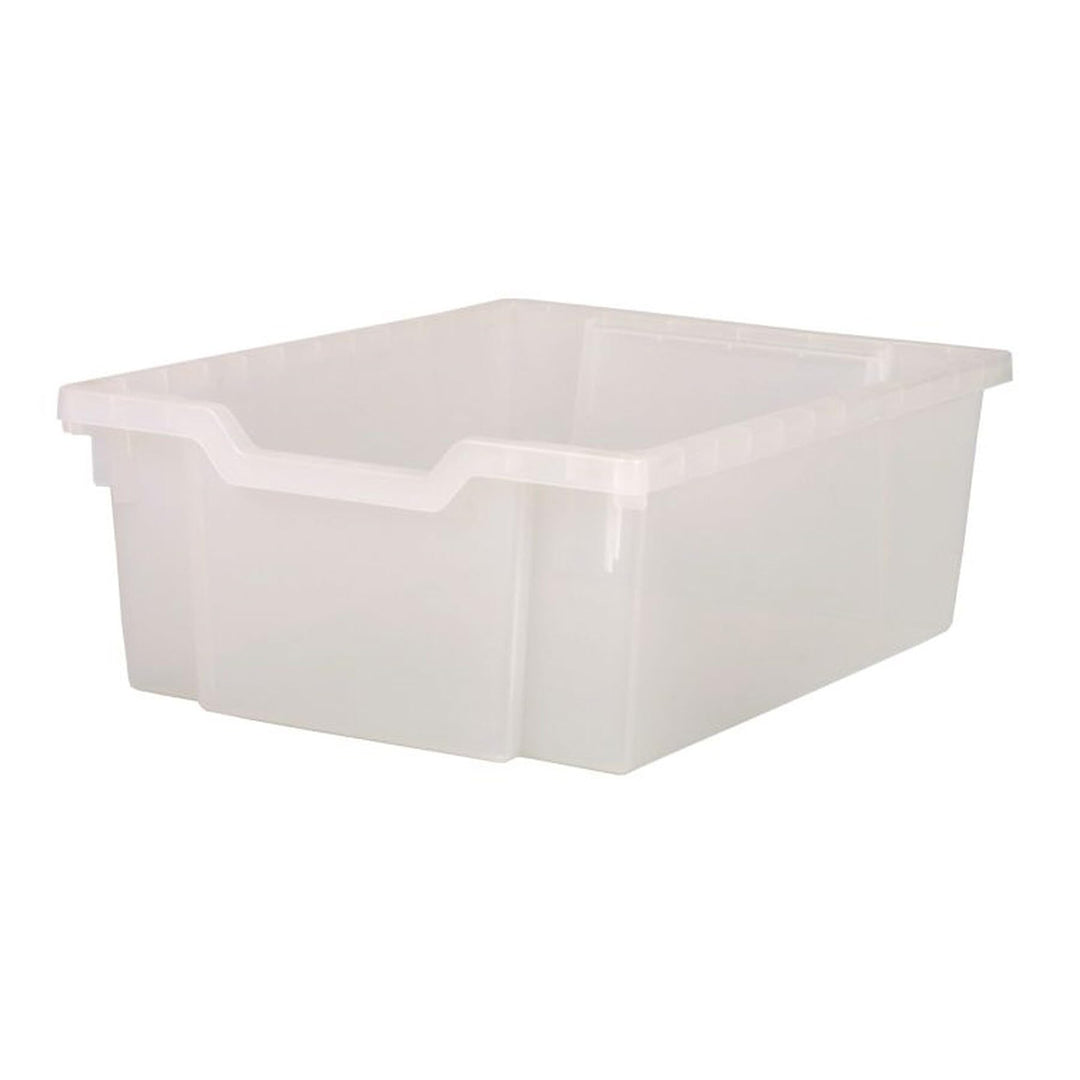Deep F2 Tray Translucent 12.3" X 16.8" 5.9" Heavy Duty School Industrial Utility - Diamond Home USA