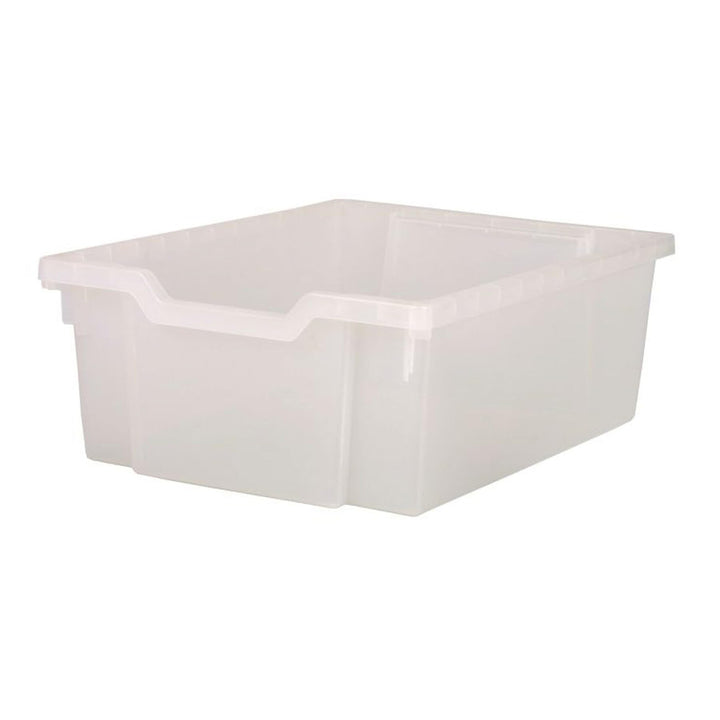 Deep F2 Tray Translucent 12.3" X 16.8" 5.9" Heavy Duty School Industrial Utility - Diamond Home USA