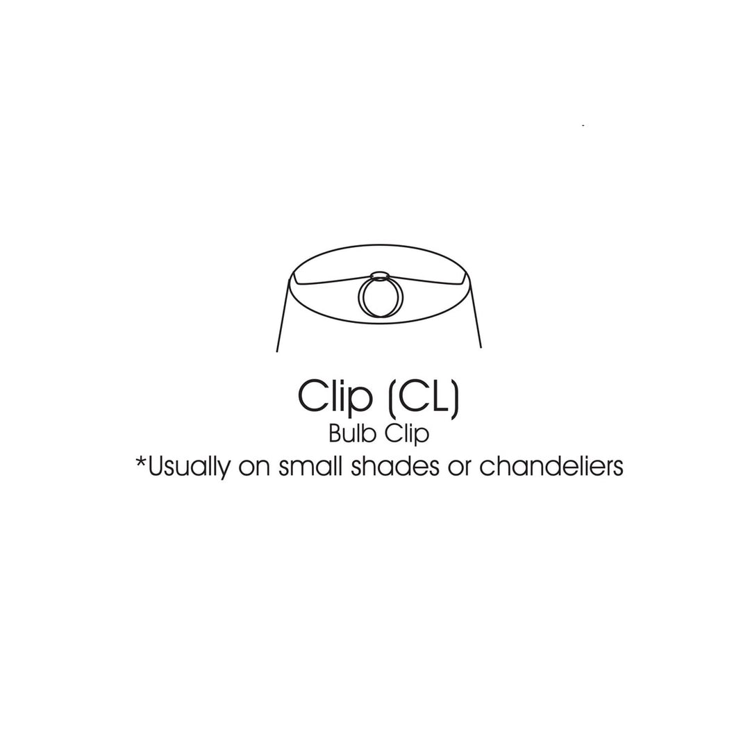 Cloth & Wire Empire Hardback Lampshade with Bulb Clip White Fabric Lampshade for - Diamond Home USA