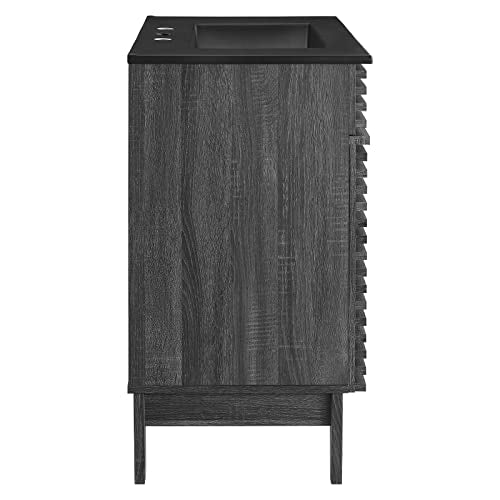 Modway Render 30" Bathroom Vanity with Sink in Charcoal Black - Diamond Home USA