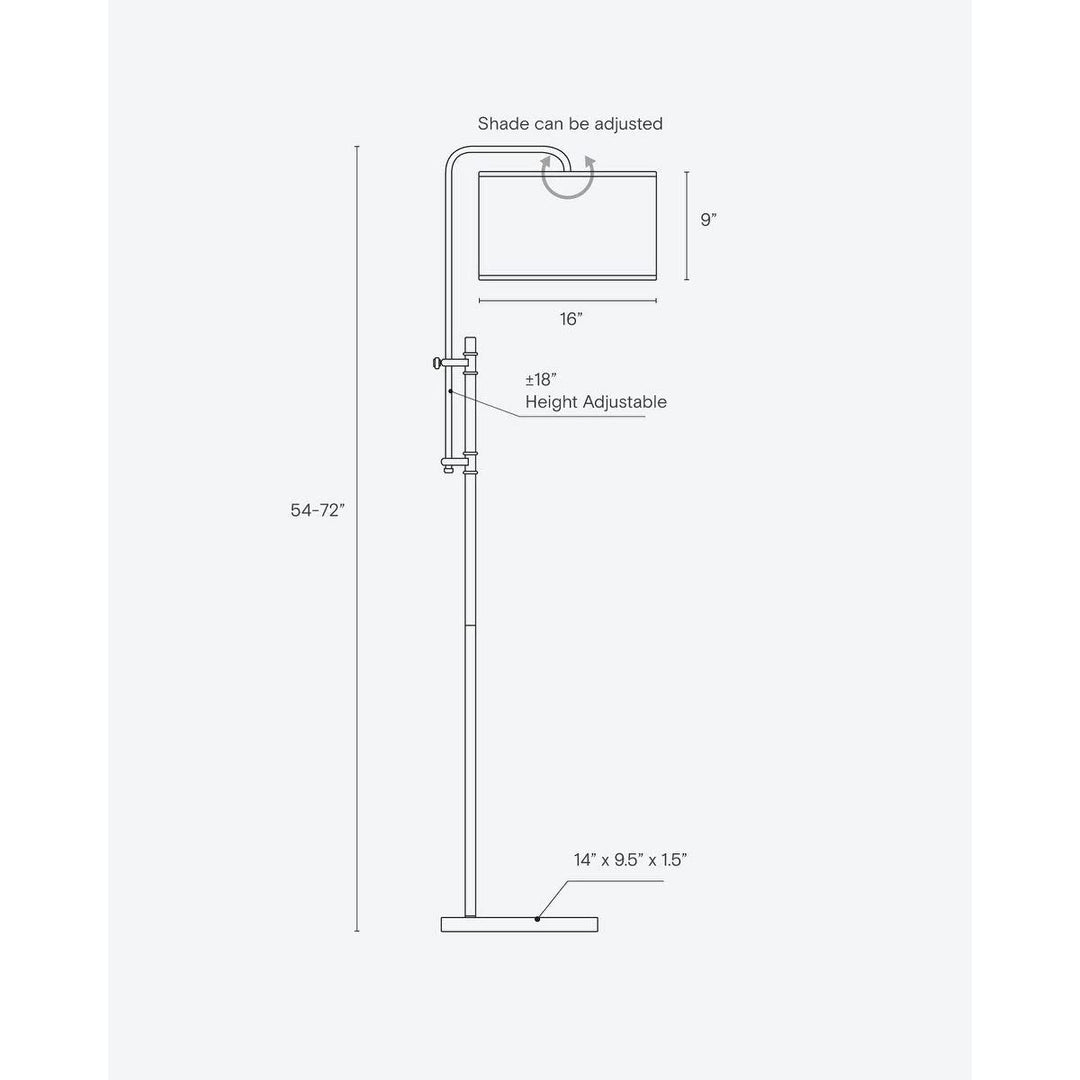 Leo Led Floor Lamp Black. Black Mid-Century Modern Bulbs Included Energy - Diamond Home USA