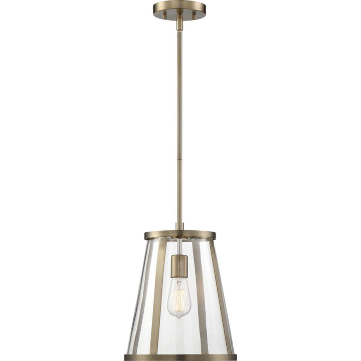 Nuvo 60/6697 Bruge 1 Light Pendant Fixture Burnished Brass - Diamond Home USA