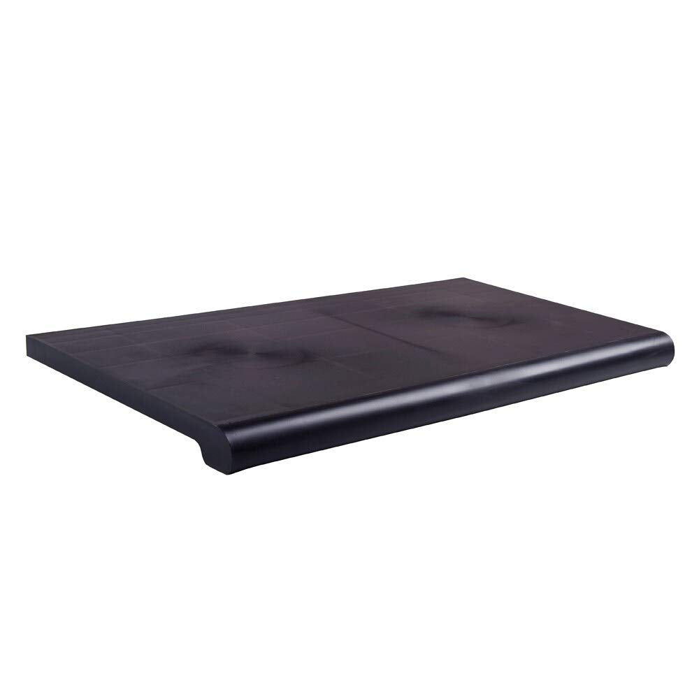 Injection-ed Shelves 13" Depth X 24" Length Open Bottom Black (Pack of 4)