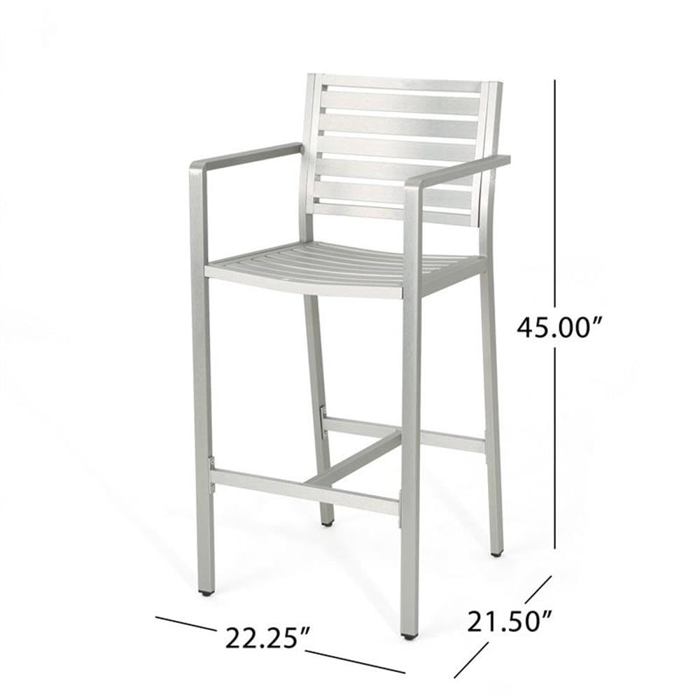 Christopher Knight Home Tammy Coral Outdoor Silver Rust-Proof Aluminum 29.50 - Diamond Home USA