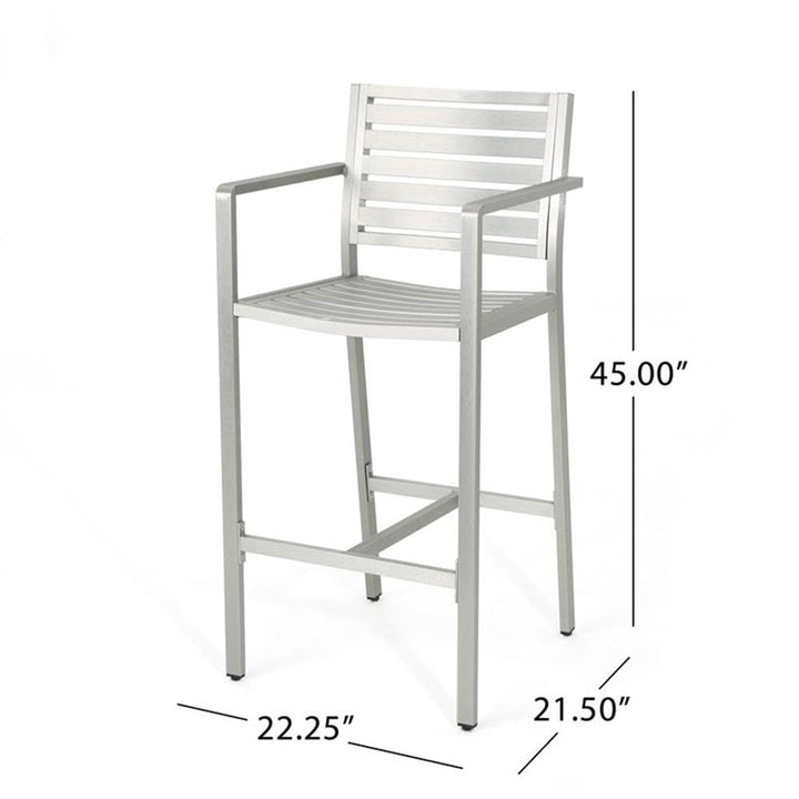 Christopher Knight Home Tammy Coral Outdoor Silver Rust-Proof Aluminum 29.50 - Diamond Home USA