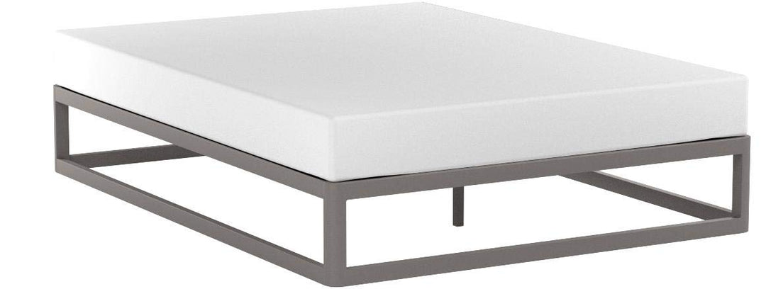 Mellow 12" Metal Platform Bed Frame w/Heavy Duty Steel Slat Foundation King Grey - Diamond Home USA