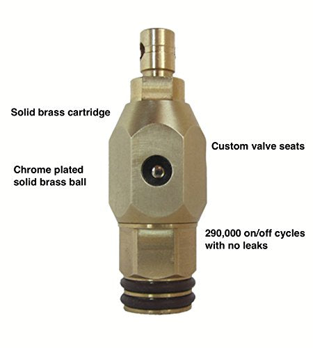 Quarter Ball QB-112MC ¼-turn ball valve frost proof sillcock; 12" wall - Diamond Home USA