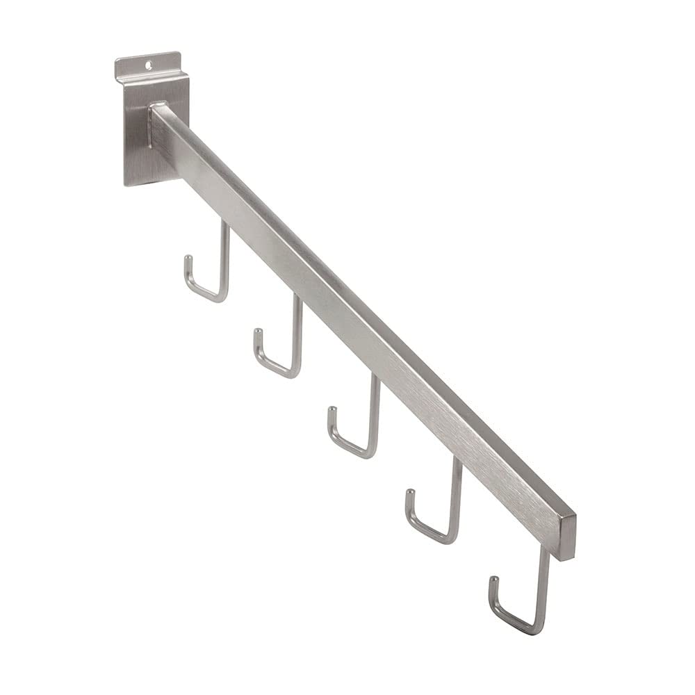 5 Hook Rectangular Waterfall for in Satin Nickel. Pack of 24