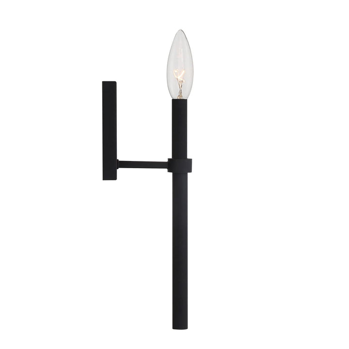 1 Light Black Wall Mount 5.5w X 18.5h Modern Contemporary Steel - Diamond Home USA