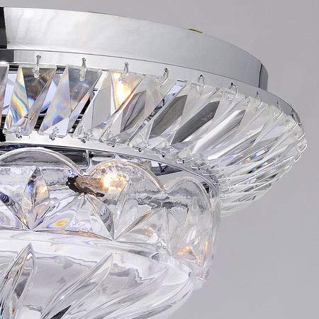The Lighting Store Graciela 3-Light Chrome/Crystal Flush Mount Chandelier - Diamond Home USA