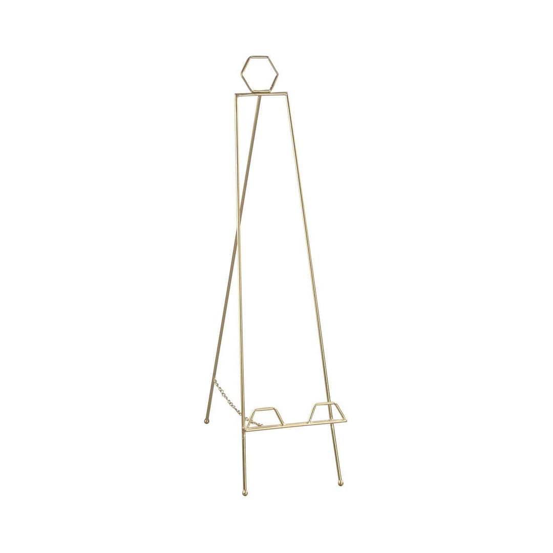 Geometric Gold Floorstanding Easel - 40" Iron