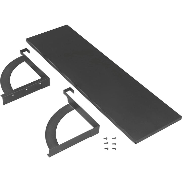 Global Industrial 36"W Hanging Shelf Black for 1-3/4" Partition/Cubicle Panels - Diamond Home USA