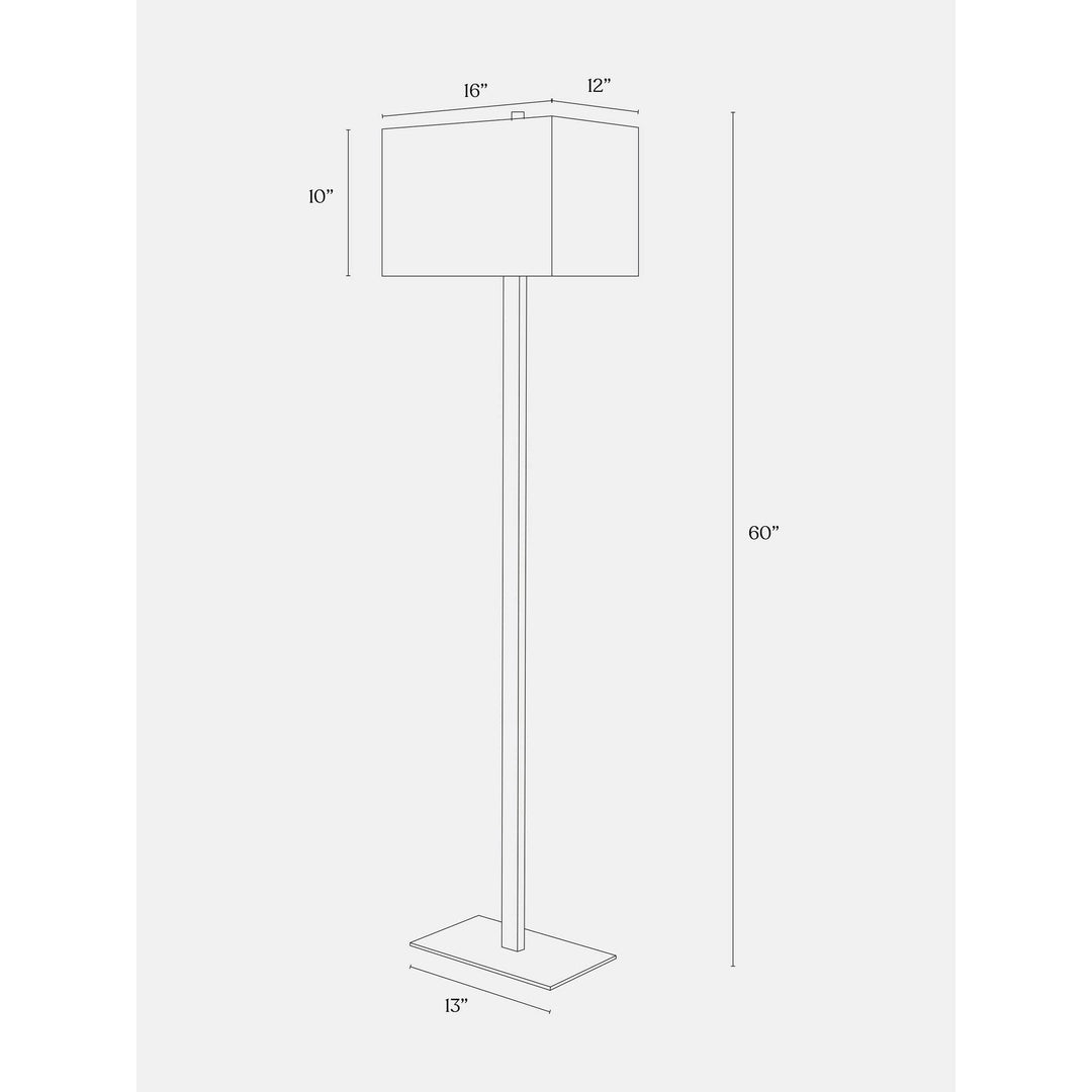 Led Floor Lamp Brass Mid-Century Modern Bulbs Included Energy Efficient - Diamond Home USA