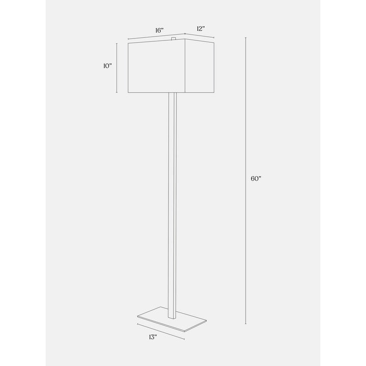 Led Floor Lamp Brass Mid-Century Modern Bulbs Included Energy Efficient - Diamond Home USA