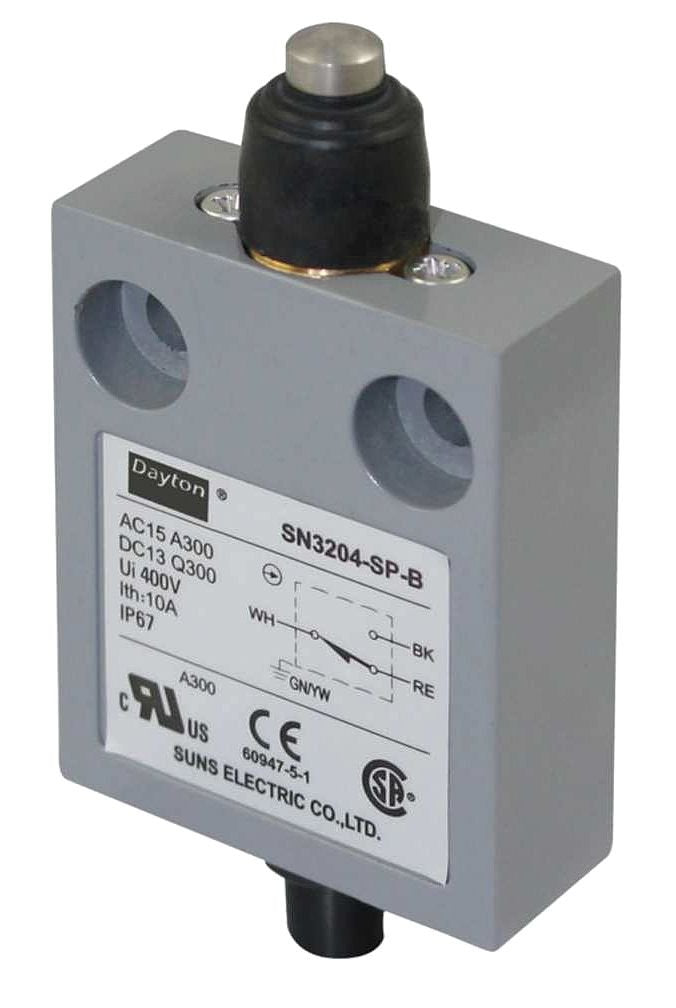 Dayton 12T932 Miniature Prewired Limit Switch