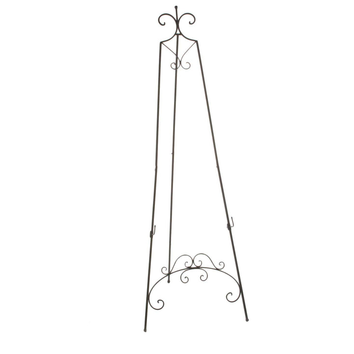 65in Black Metal Floor Easel Free Standing Art Display Tall Decorative icture - Diamond Home USA