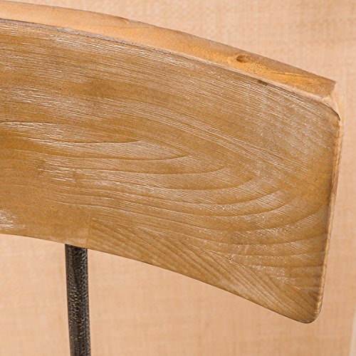 Christopher Knight Home Stirling Adjustable Wood Backed Bar Stool - Diamond Home USA