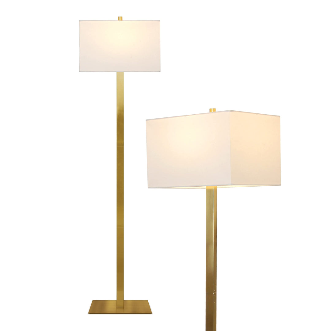 Led Floor Lamp Brass Mid-Century Modern Bulbs Included Energy Efficient