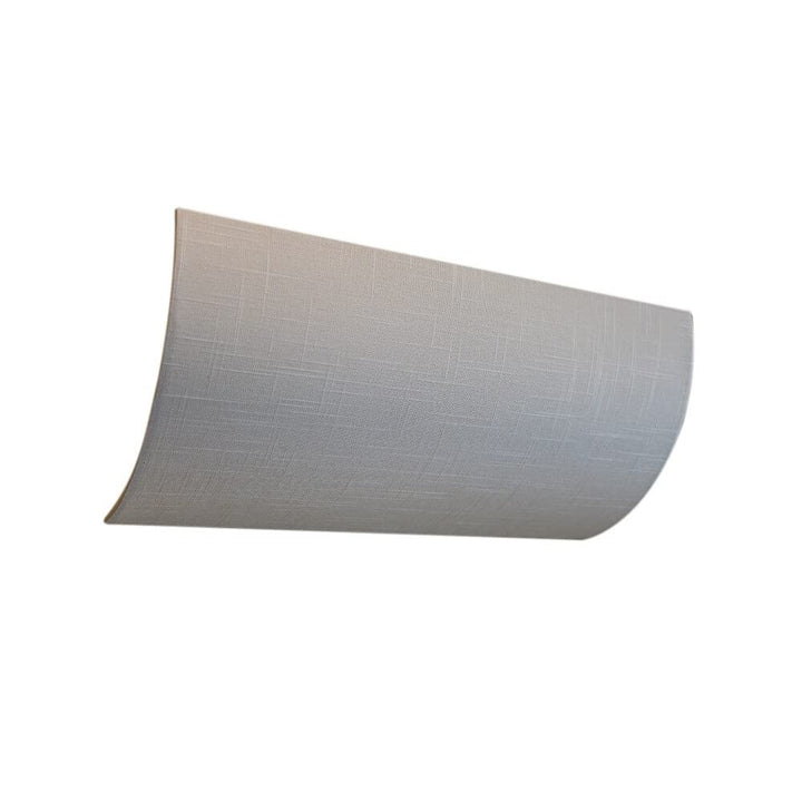 Vanity Light Cover Conversion Kit 20" w White Textured Fabric Shade DIY Upgrades - Diamond Home USA