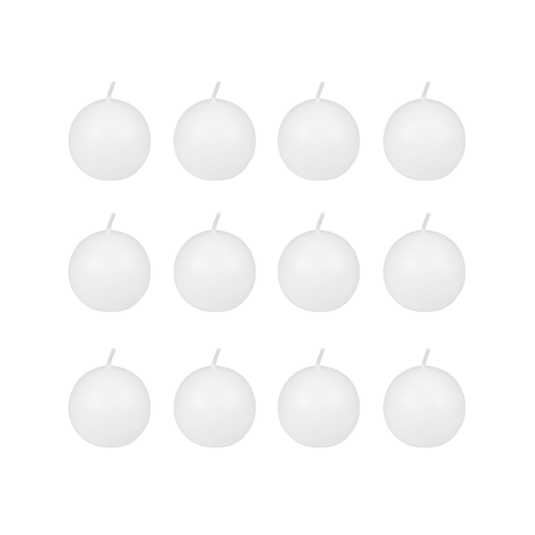 Zest Candle CBZ-003 12-Piece Ball Candles 2-Inch Count