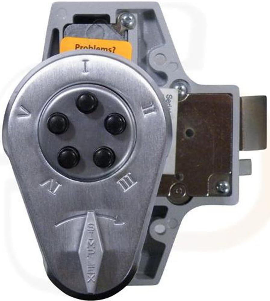 Kaba 9190000-26D-41 Auxiliary Lock with Thumbturn 5/8 Sl/Hb 26D Satin Chrome