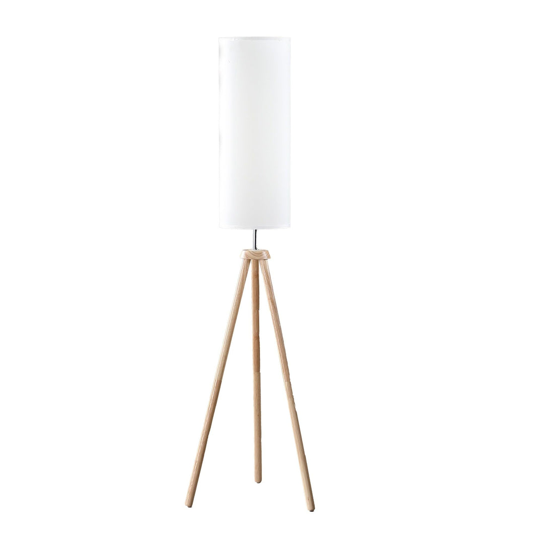 Modern Natural Tripod Floor Lamp Brown Contemporary - Diamond Home USA