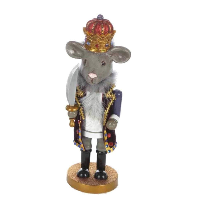 12-inch Hollywood Mouse King Nutcracker Multi Color Plastic Wood - Diamond Home USA