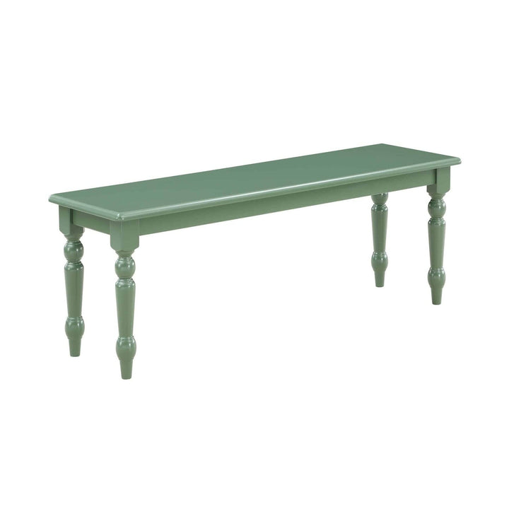 Carolina Dining Bench Green Solid Farmhouse Traditional Rubberwood Painted Wood