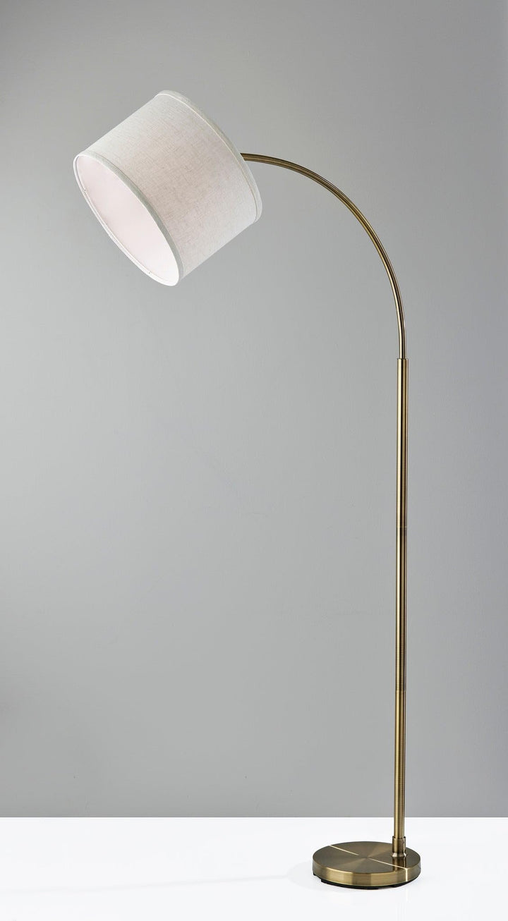 SIMPLEE ADESSO Jace Floor Lamp Antique Brass - Diamond Home USA