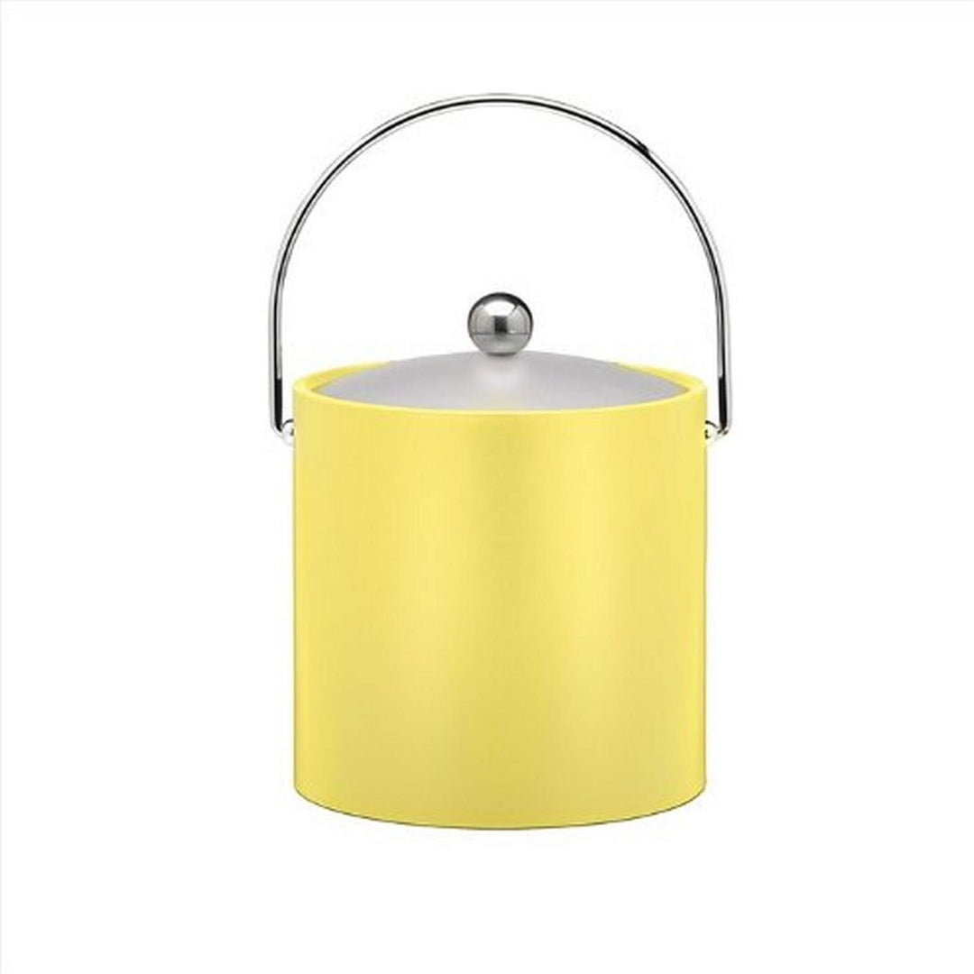 Kraftware Bartenders Choice Fun Colors Collection Ice Bucket 3-Quart Lemon